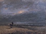 David Cox The Night Train oil painting on canvas